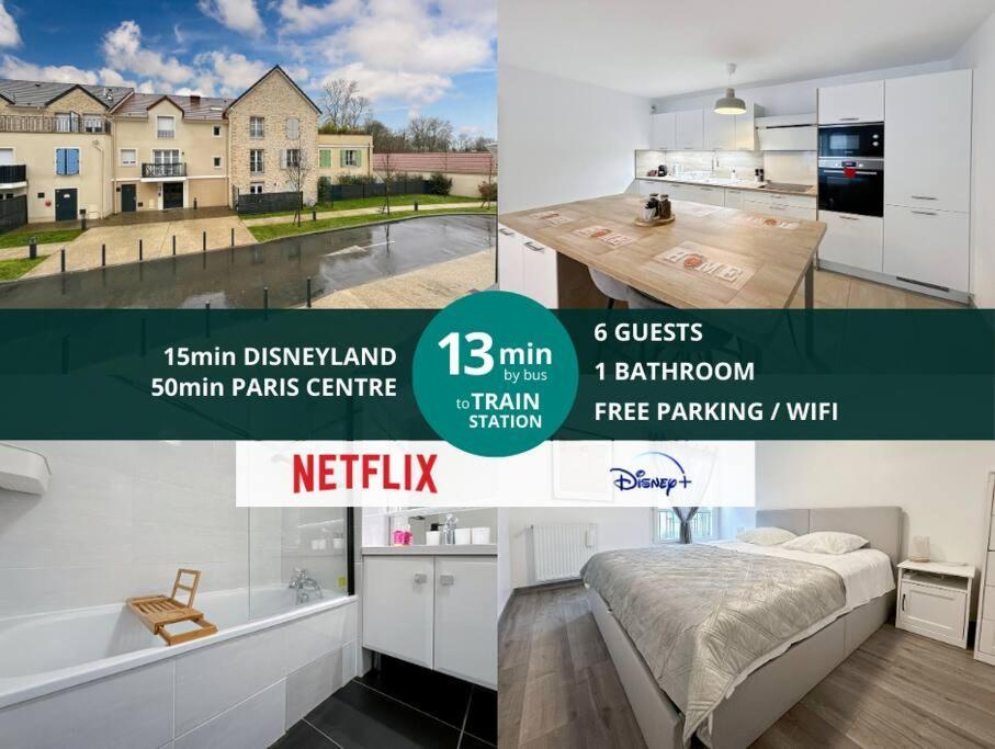Le Cosy Villeneuve - Appartement Cosy Pour 6 A Disneyland Paris Exteriér fotografie